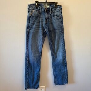 Ariat Mens Slim Fit Straight Leg Blue Denim Jeans Size 30x34